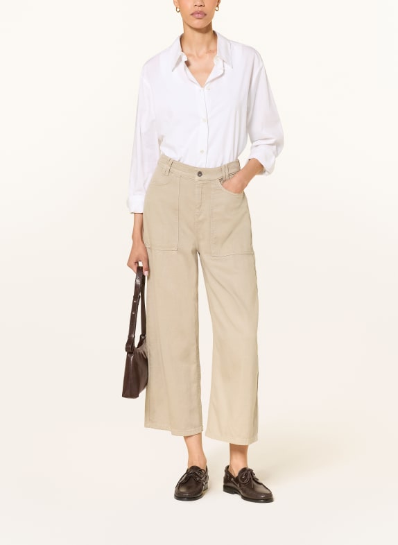DRYKORN Jeansy cropped DERIVE 1702 braun
