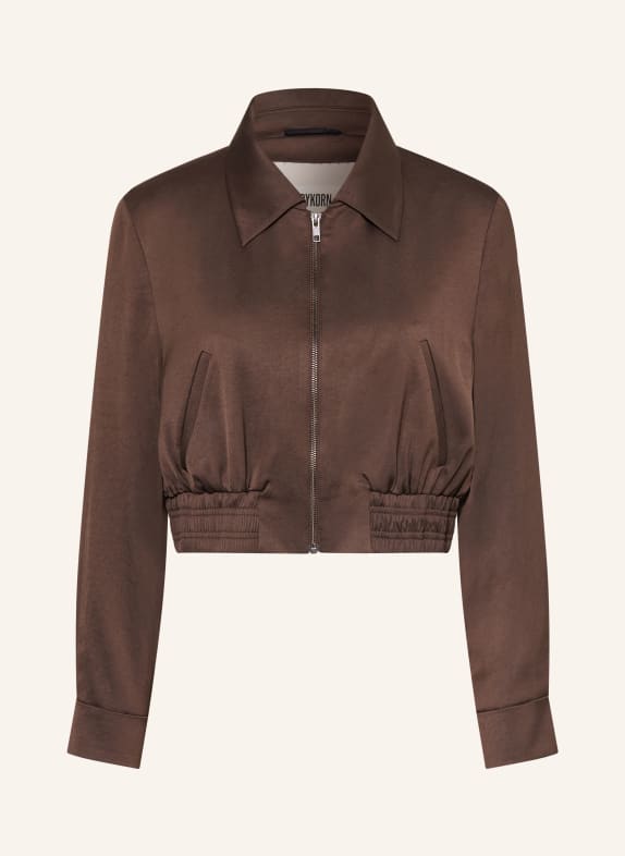 DRYKORN Satin Blouson RADWAY_1 DARK BROWN