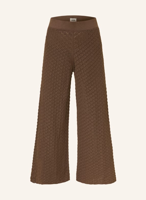 DRYKORN Gebreide broek TINKO MARRON FONCÉ