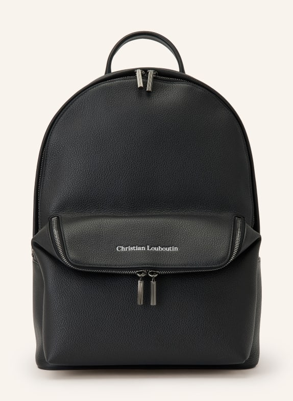Christian Louboutin NOSTALGIC Backpack BLACK / SILVER