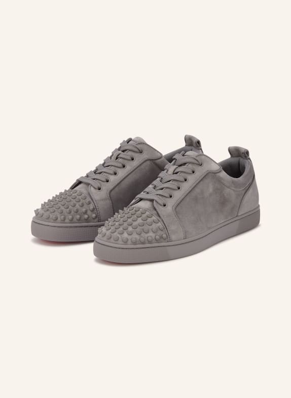 Christian Louboutin Sneaker LOUIS JUNIOR mit Nieten GRAU