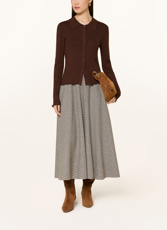 darling harbour Cardigan DARK BROWN