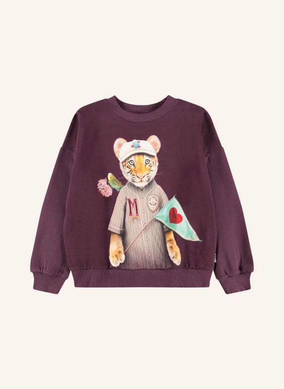 molo Sweatshirt ROUGE FONCÉ / GRIS / VERT