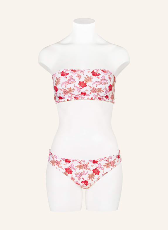 SEAFOLLY Bandeau-bikinitop SUMMER CHINTZ ECRU / LICHTPAARS / ROZE