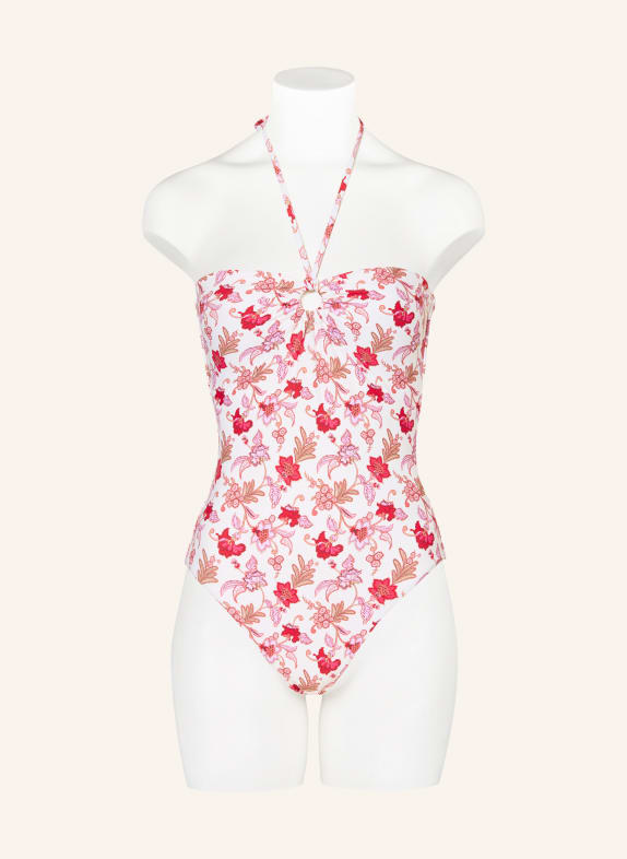 SEAFOLLY Bandeau-badpak SUMMER CHINTZ ECRU / LICHTPAARS / ROZE