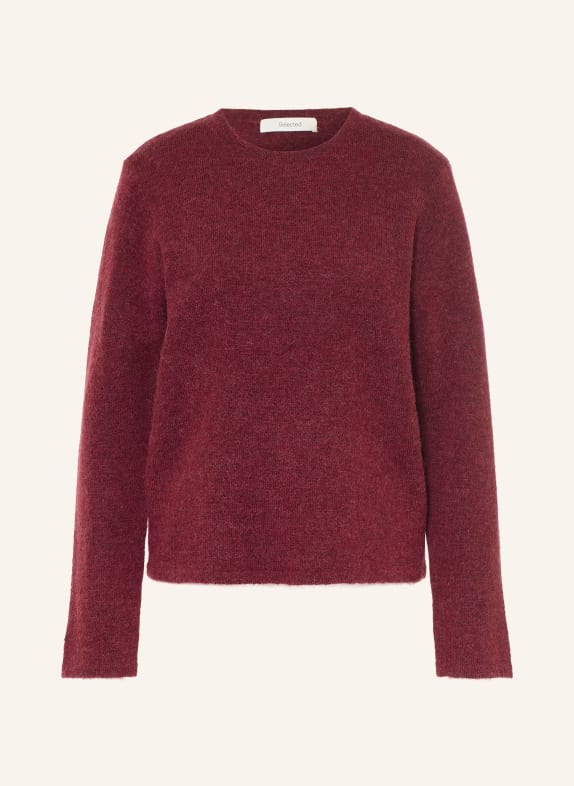 SELECTED Pull ROUGE FONCÉ