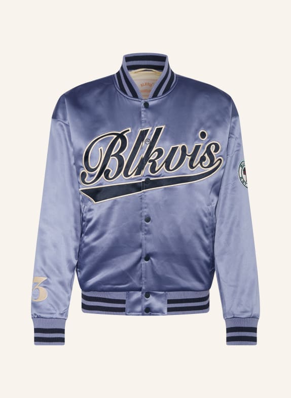 BLKVIS College-Jacke aus Satin HELLBLAU / ECRU / DUNKELBLAU