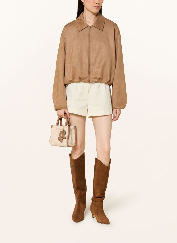 LIU JO Shopper XS CREME / GULD / BRUN