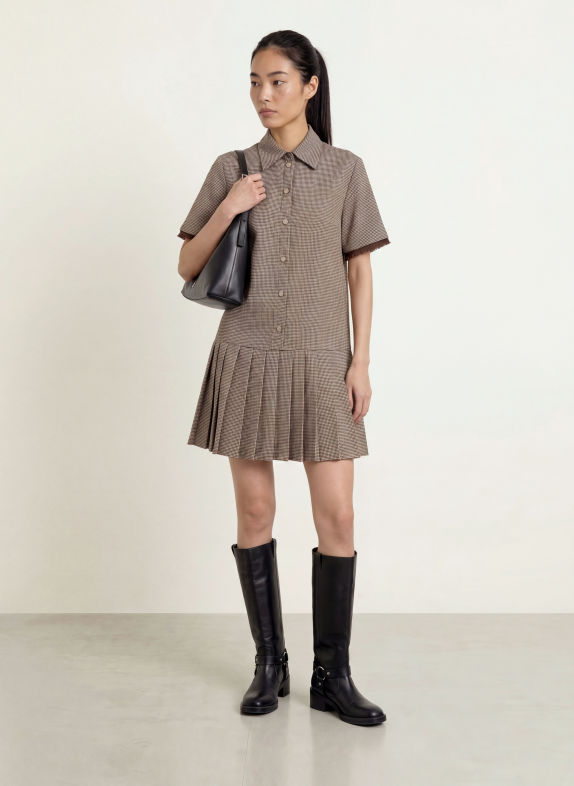 LIU JO Blousejurk BRUIN / BEIGE