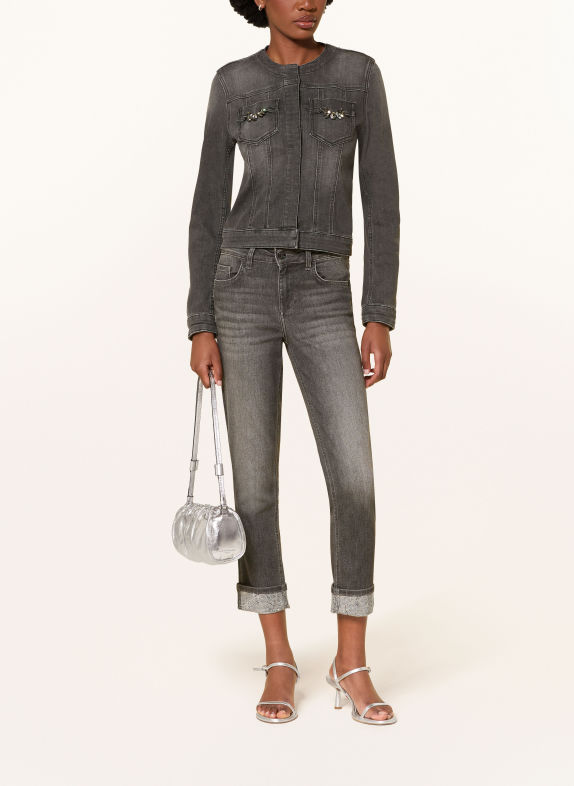 LIU JO Skinny jeans MONROE met sierstenen 87506 Den.Grey sparkling w