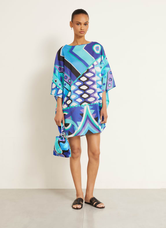 PUCCI Handtas EMILIO BLAUW / PAARS / TURQUOISE