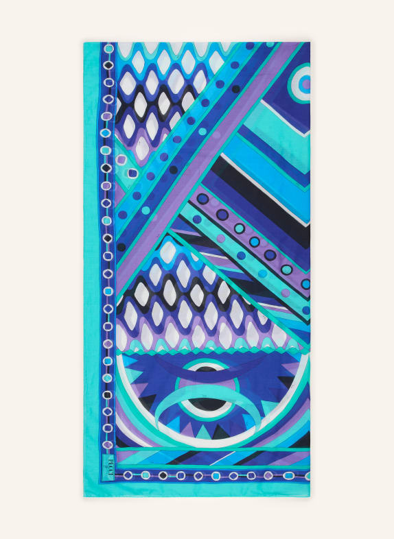 PUCCI Tuch DUNKELBLAU / LILA / TÜRKIS