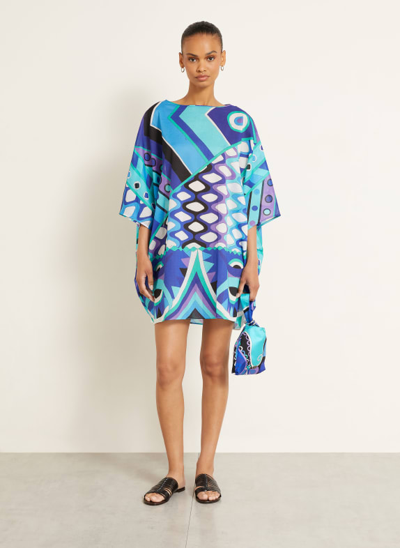 PUCCI Robe de plage BLEU / TURQUOISE / BLANC