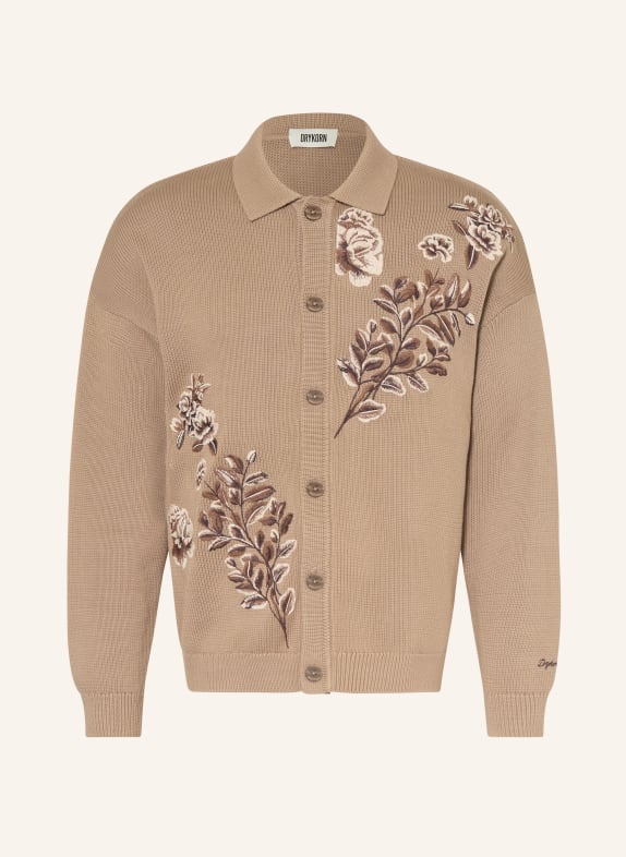 DRYKORN GILOO Cardigan BEIGE / BROWN / CREAM