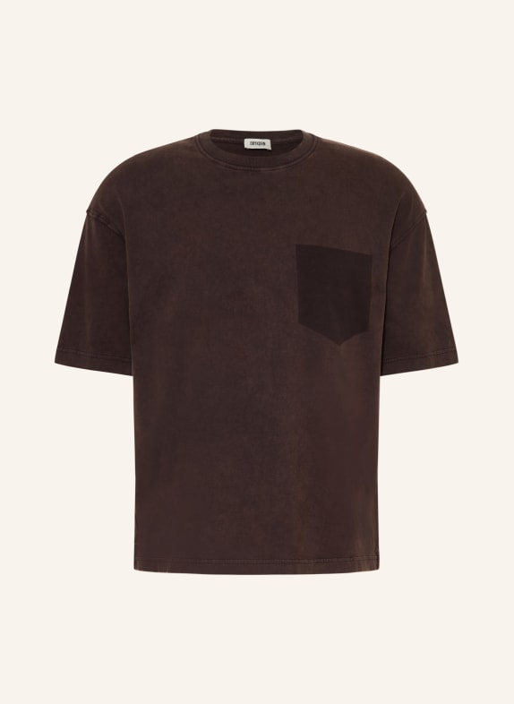 DRYKORN T-Shirt MATEGON DUNKELBRAUN