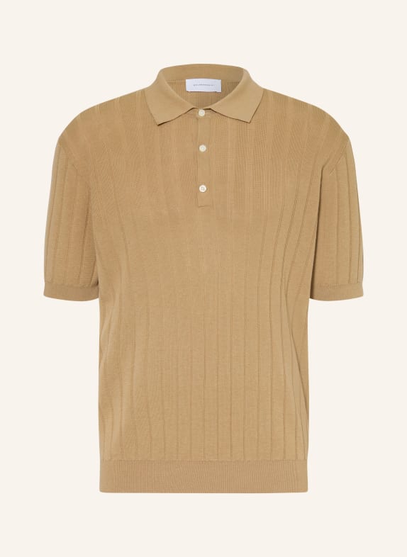 BALDESSARINI Gebreid poloshirt MATIA BEIGE