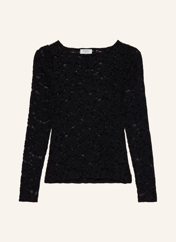 rosemunde Longsleeve DELICIA aus Spitze SCHWARZ
