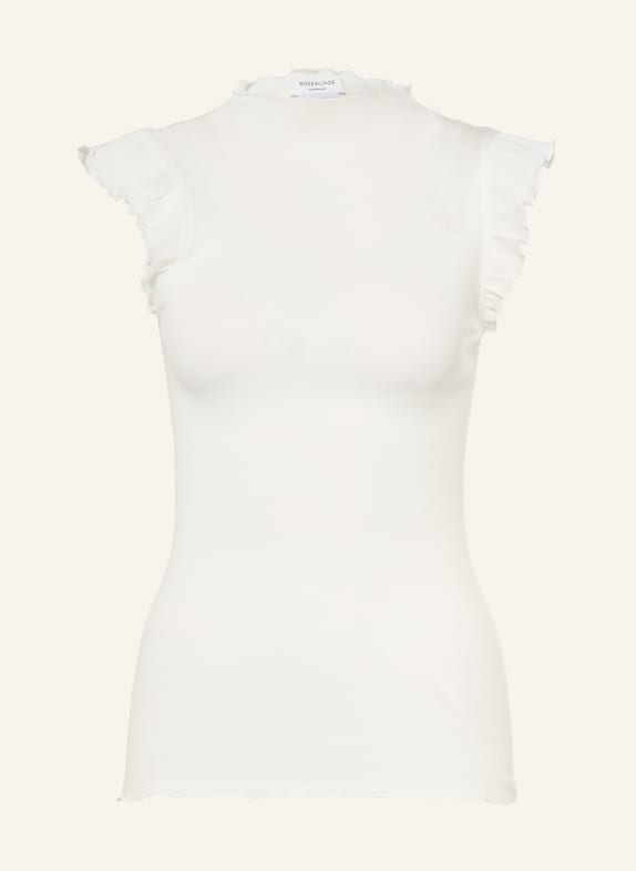 rosemunde BERNADINE Top with Ruffles WHITE