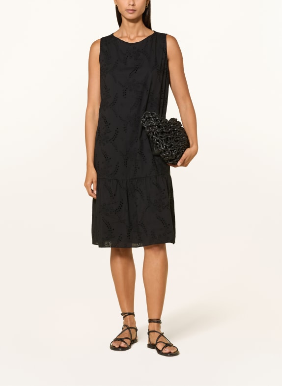 s.Oliver BLACK LABEL Kleid aus Lochspitze SCHWARZ