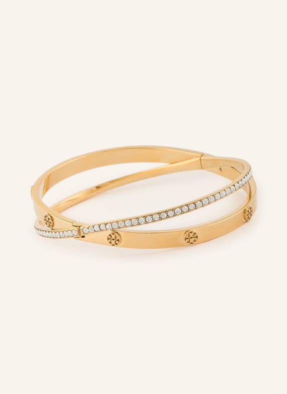 TORY BURCH Armband ICON PAVÉ GOUD / WIT
