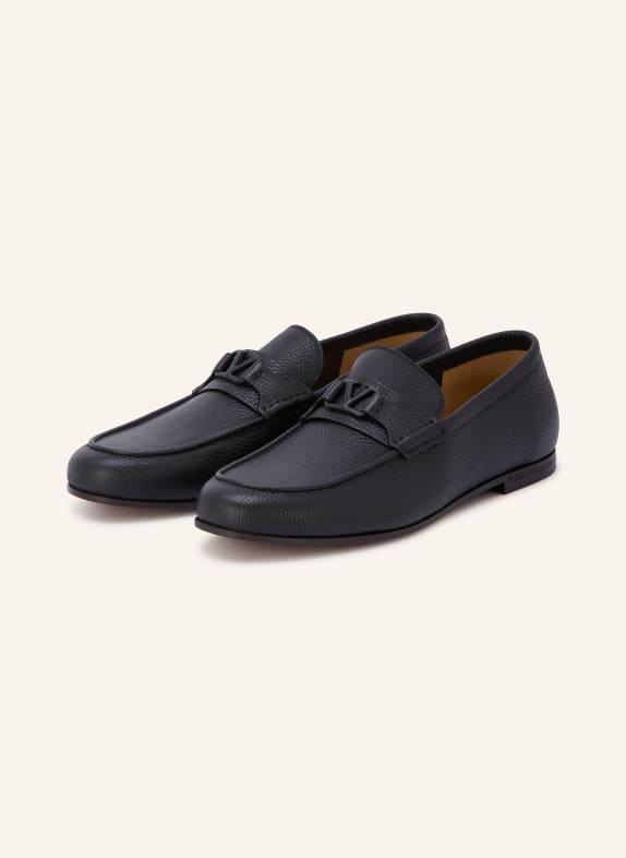 VALENTINO GARAVANI VLOGO SIGNATURE Loafers BLACK