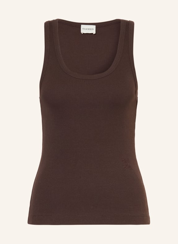 CLOSED Top MARRON FONCÉ