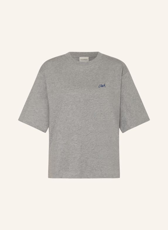 CLOSED T-shirt GRAY / DARK BLUE