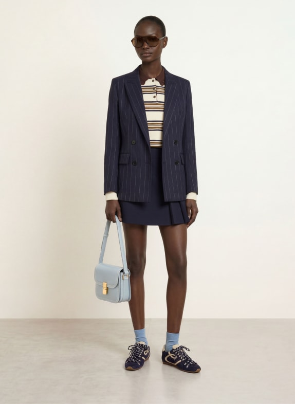 A.P.C. Schoudertas GRACE SMALL BLAUWGRIJS / GOUD
