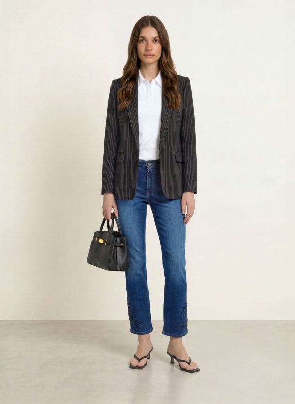 MARC CAIN Cropped jeans FORLI med strass 357 vintage indigo