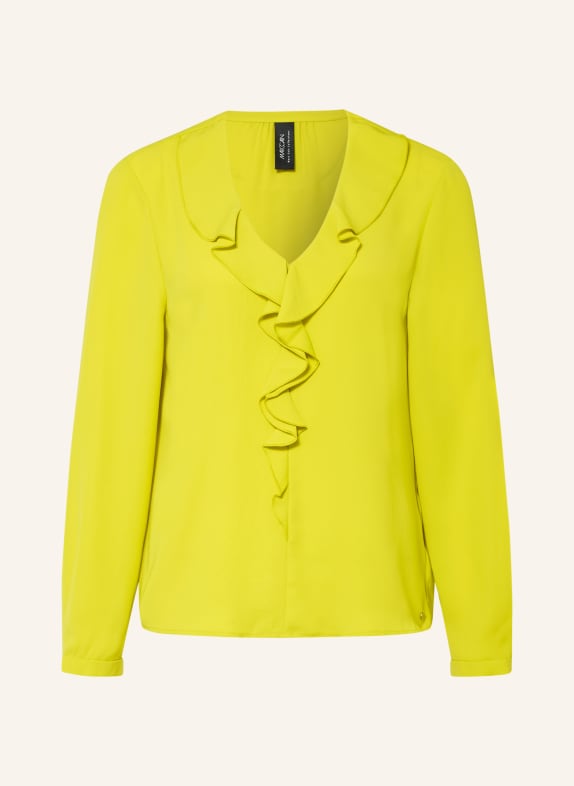 MARC CAIN Blusenshirt mit Volants 513 apple green new