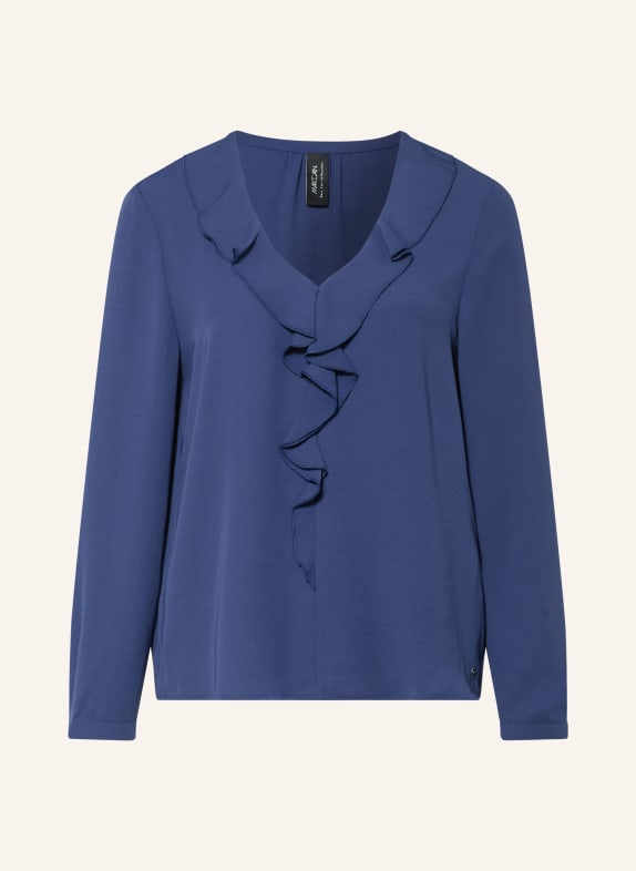 MARC CAIN Blusenshirt mit Volants 391 midnight sail