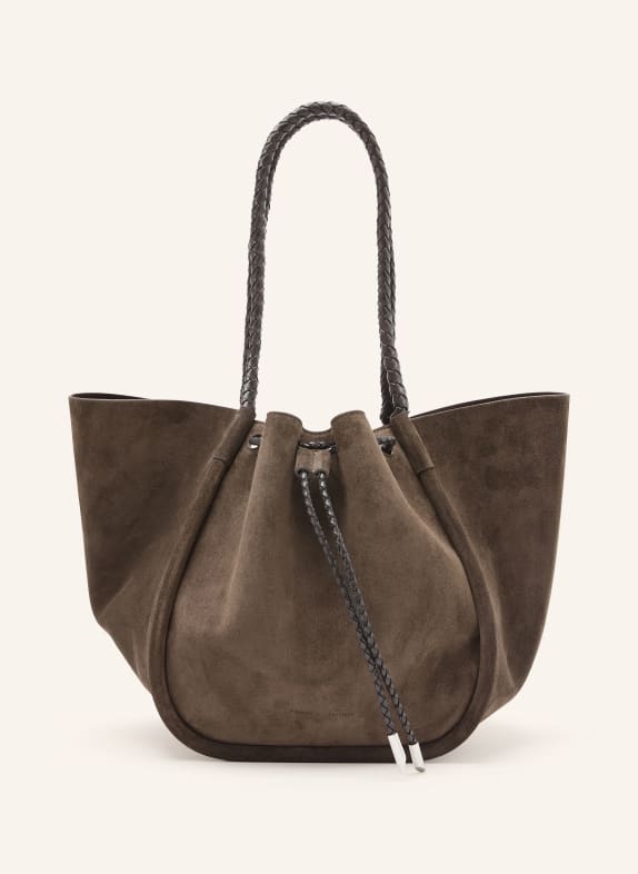 Proenza Schouler Shopperka z torebką typu pouch SZAROBRĄZOWY