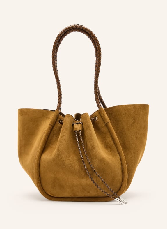 Proenza Schouler Shopperka z torebką typu pouch KONIAKOWY / SREBRNY