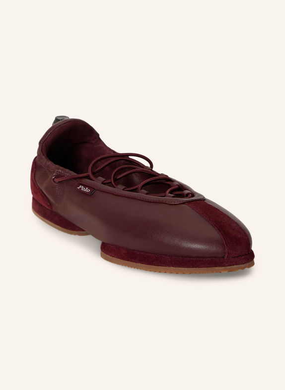 POLO RALPH LAUREN Ballerinas DUNKELROT
