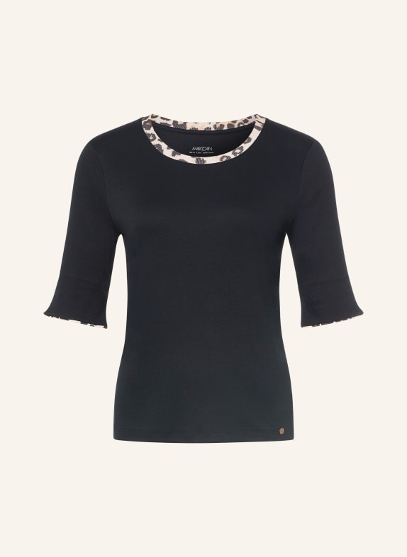 MARC CAIN T-shirt with 3/4 sleeves 900 black new