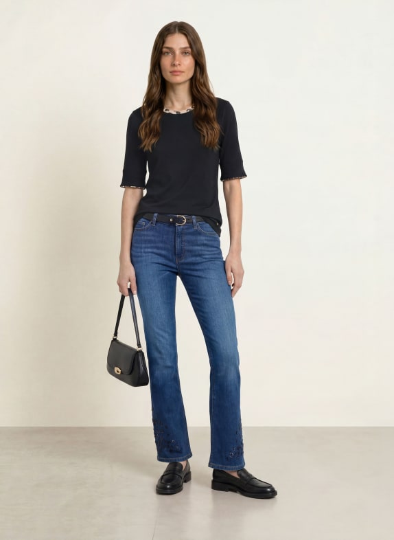 MARC CAIN T-shirt met 3/4-mouwen 900 black new
