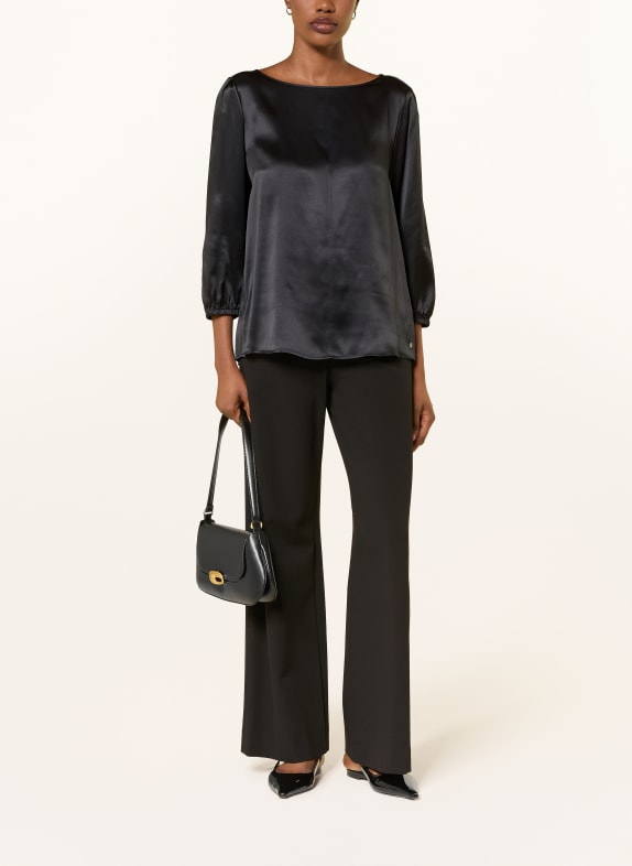 MARC CAIN Zijden blouse met 3/4-mouwen 900 black new