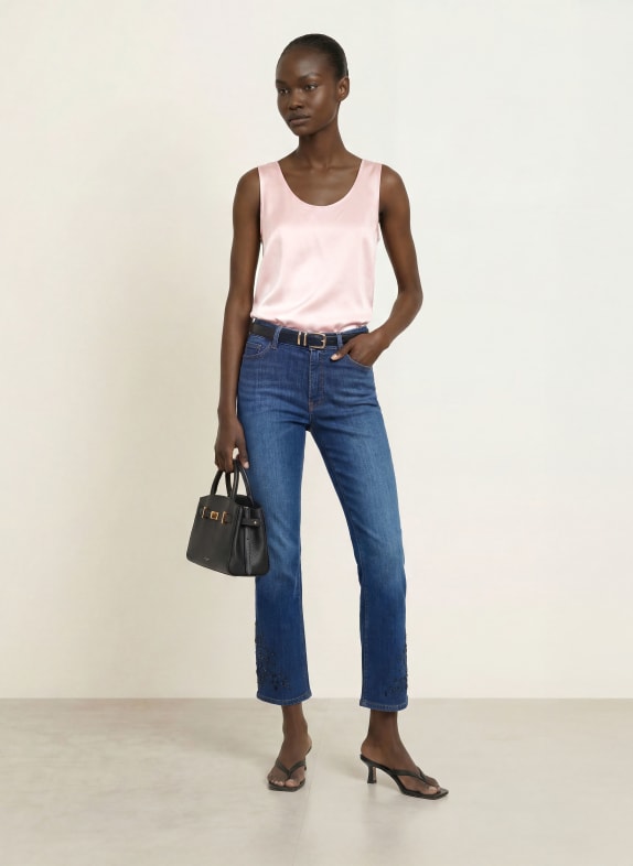 MARC CAIN Zijden top 208 chalk pink