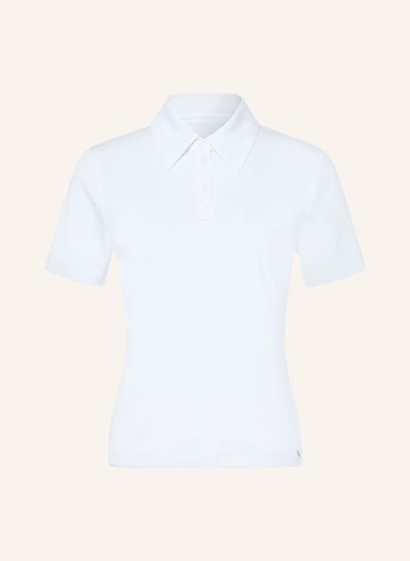 MARC CAIN Jersey-Poloshirt 100 WHITE