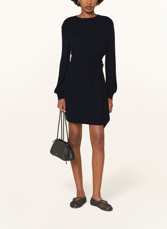 LISA YANG Strickkleid ABRIELLE aus Cashmere DUNKELBLAU