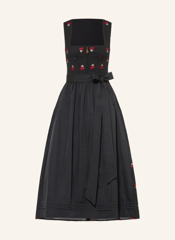 SPORTALM Robe Dirndl MONHAM NOIR / OR / ROUGE
