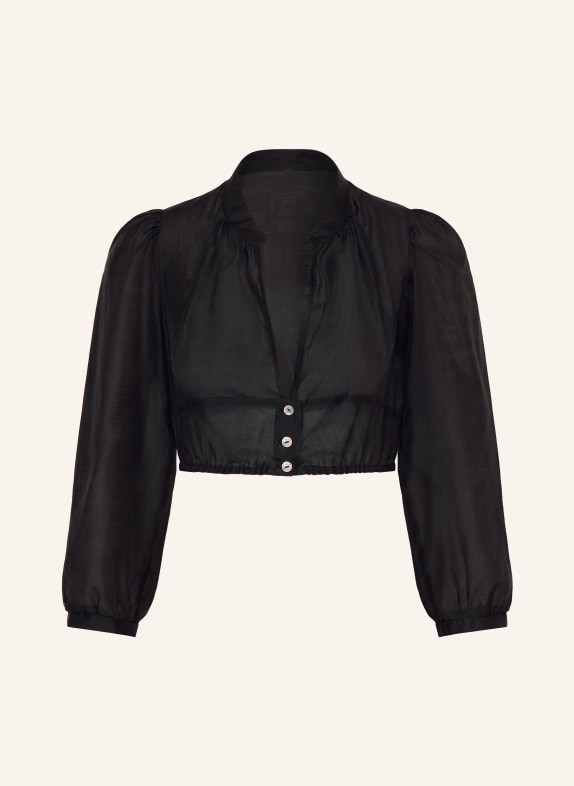 SPORTALM Dirndlbluse mit 3/4-Arm SCHWARZ