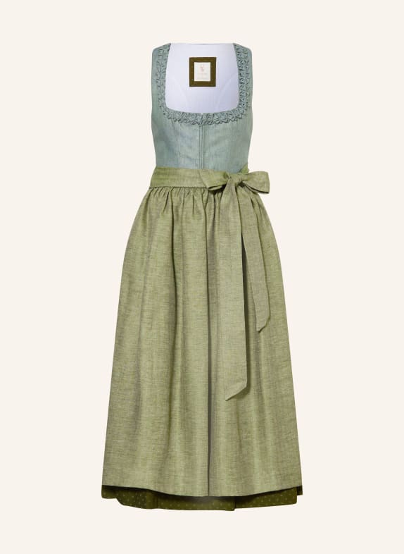 Johann & Johanna Dirndl mit Leinen OLIV / MINT