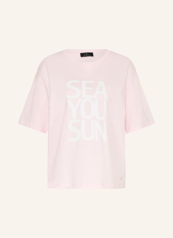 monari T-shirt orné de strass ROSE CLAIR / BLANC