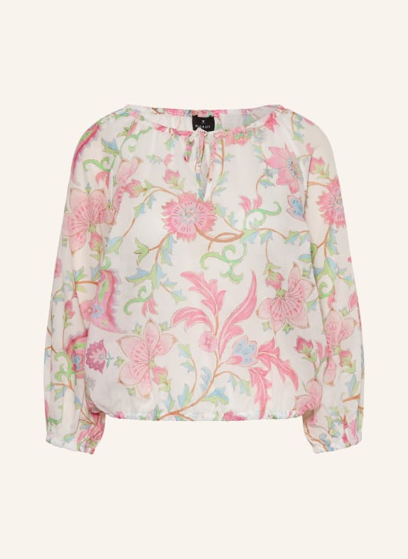 monari Chemisier à manches 3/4 BLANC / ROSE / VERT CLAIR