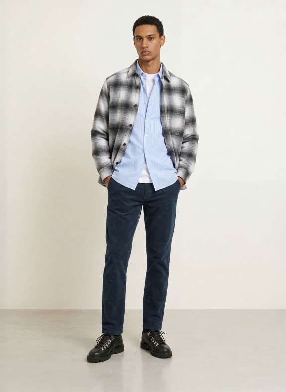 PAUL Corduroybroek Regular Fit DONKERBLAUW