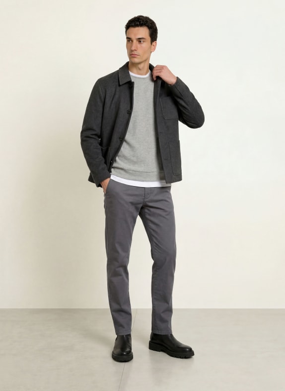 PAUL Chino Regular Fit GRIJS