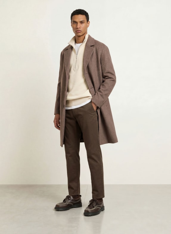 PAUL Chino Regular Fit MARRON FONCÉ