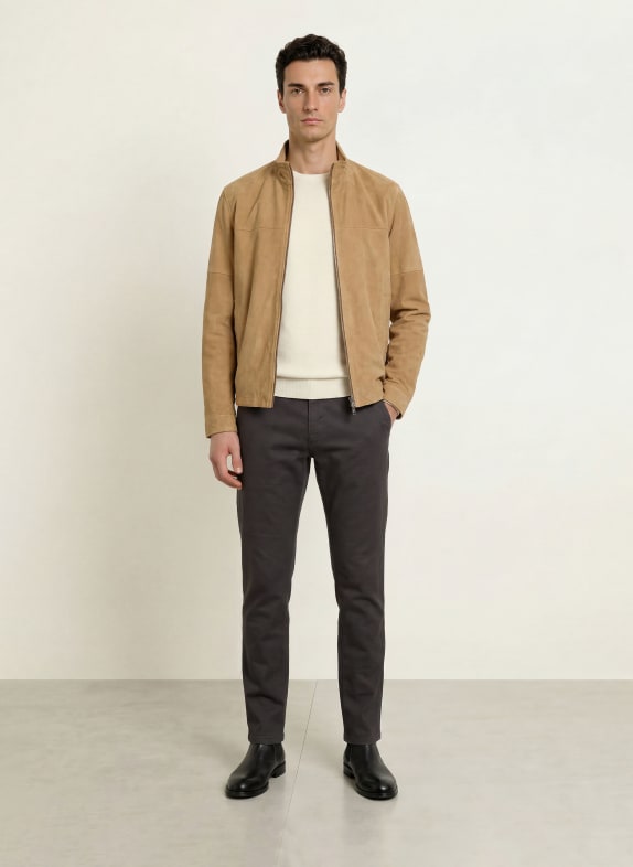 STROKESMAN'S Chino Slim Fit GRI ÎNCHIS