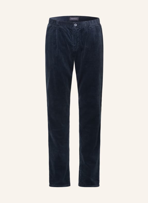 STROKESMAN'S Corduroy Pants, Tapered Fit DARK BLUE
